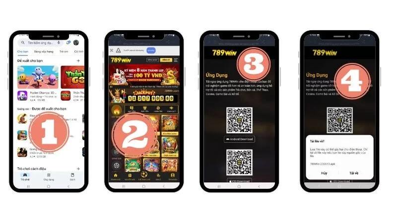 Điểm qua thao tác tải và cài đặt app 789win về điện thoại android